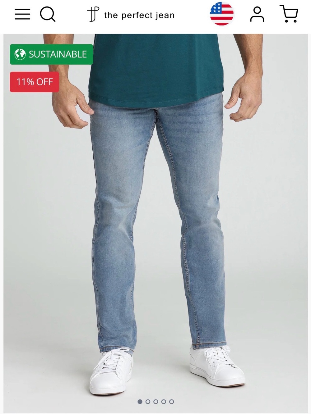 NWT The Perfect Jean Light Wash Men’s Jeans - Slim Fit